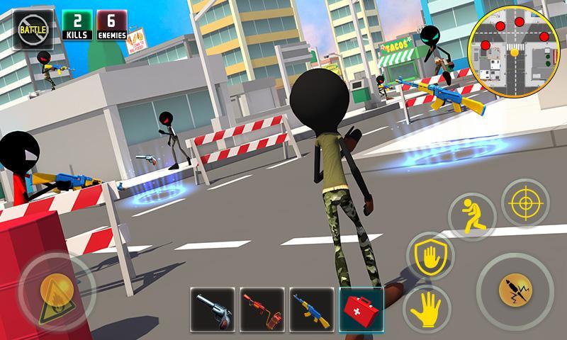 Captura de Tela do Jogo Stickman Battle Royale : Grand War