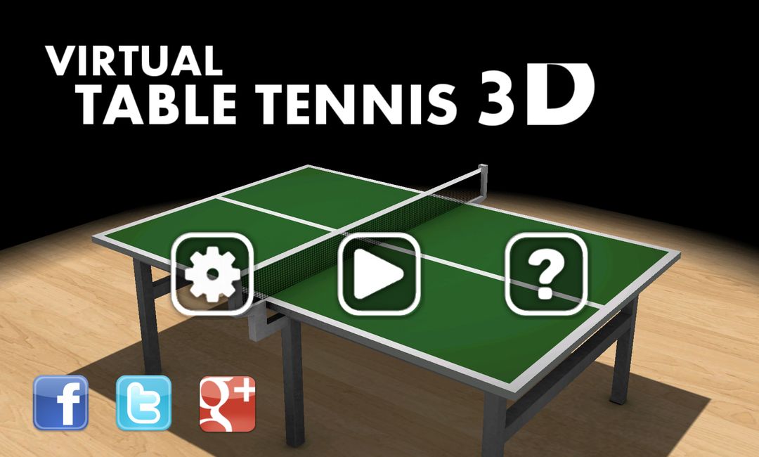 Virtual Table Tennis 3D遊戲截圖