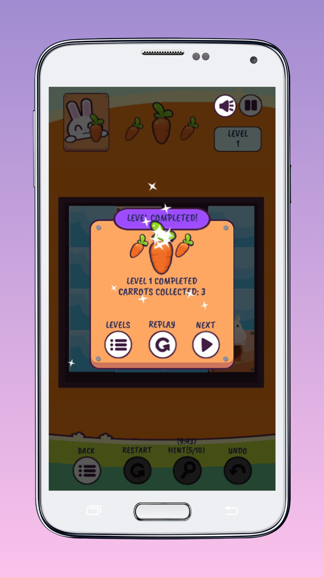 Bunny Sliding Puzzle Game Screenshot