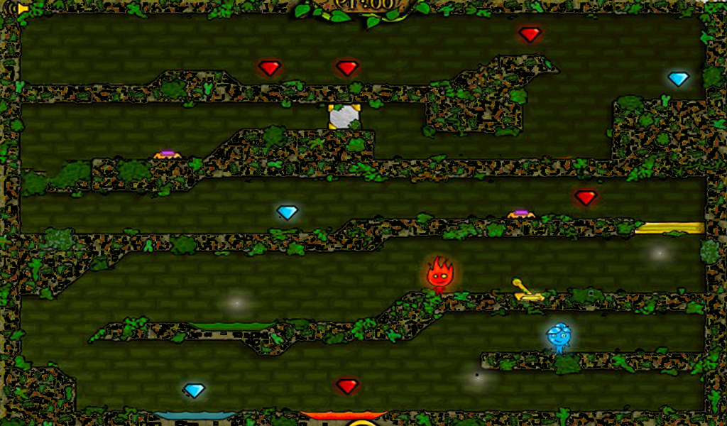 Fireboy and Watergirl. Game Screenshot