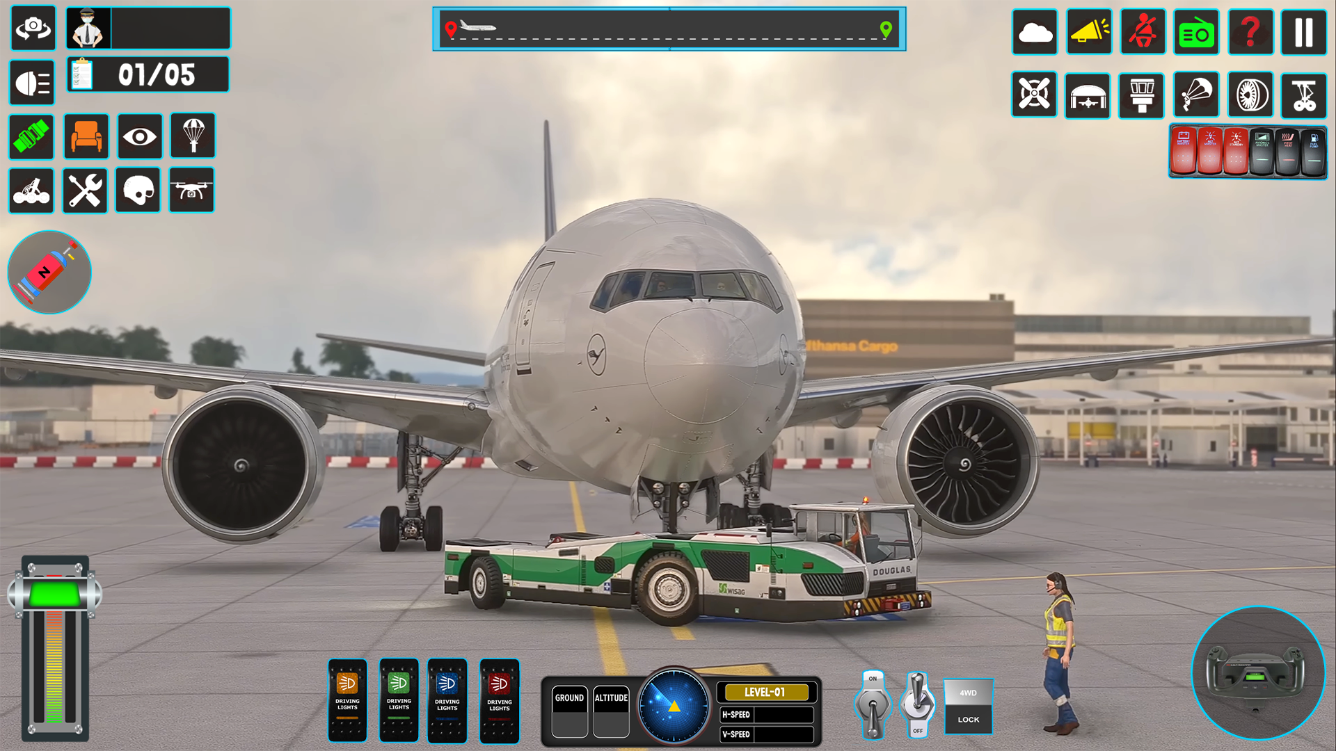 Real Airplane Flight Game 3D ภาพหน้าจอเกม