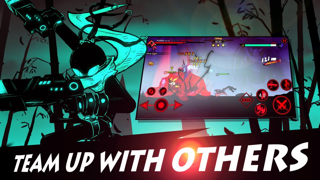 Screenshot of League of Stickman 2-Best Fighting RPG