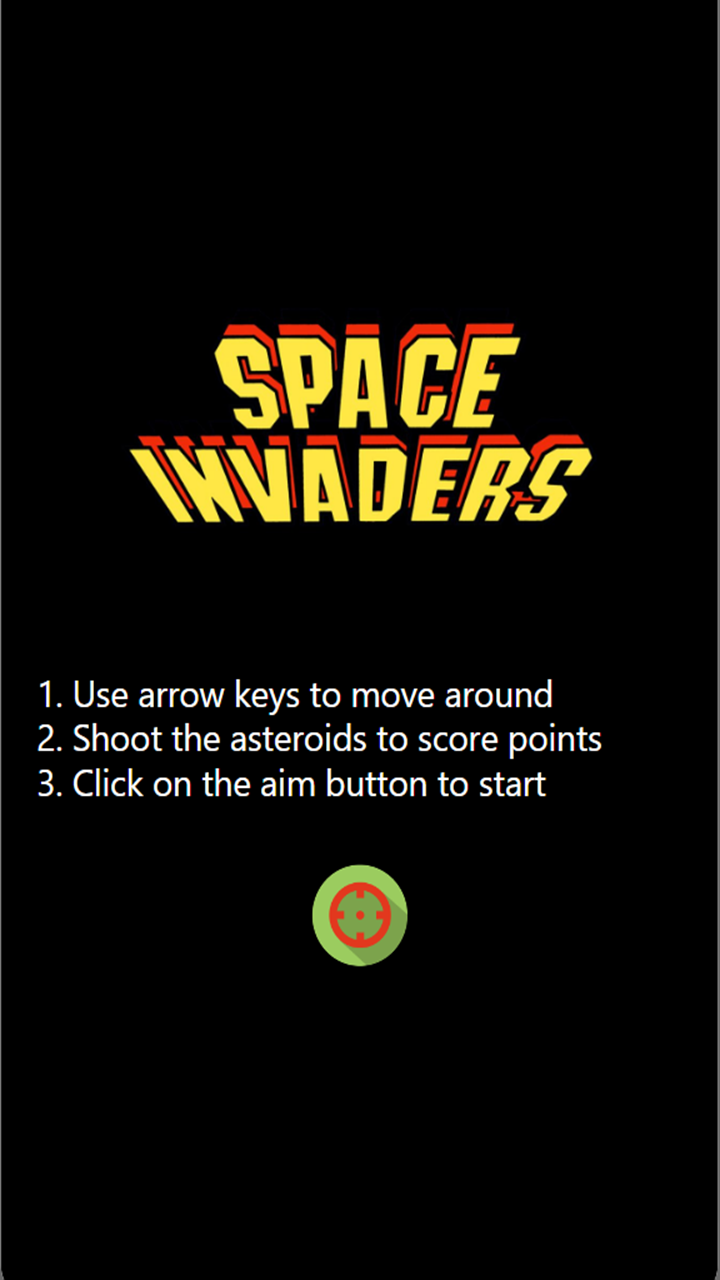 Captura de Tela do Jogo space invaders by Mohamed