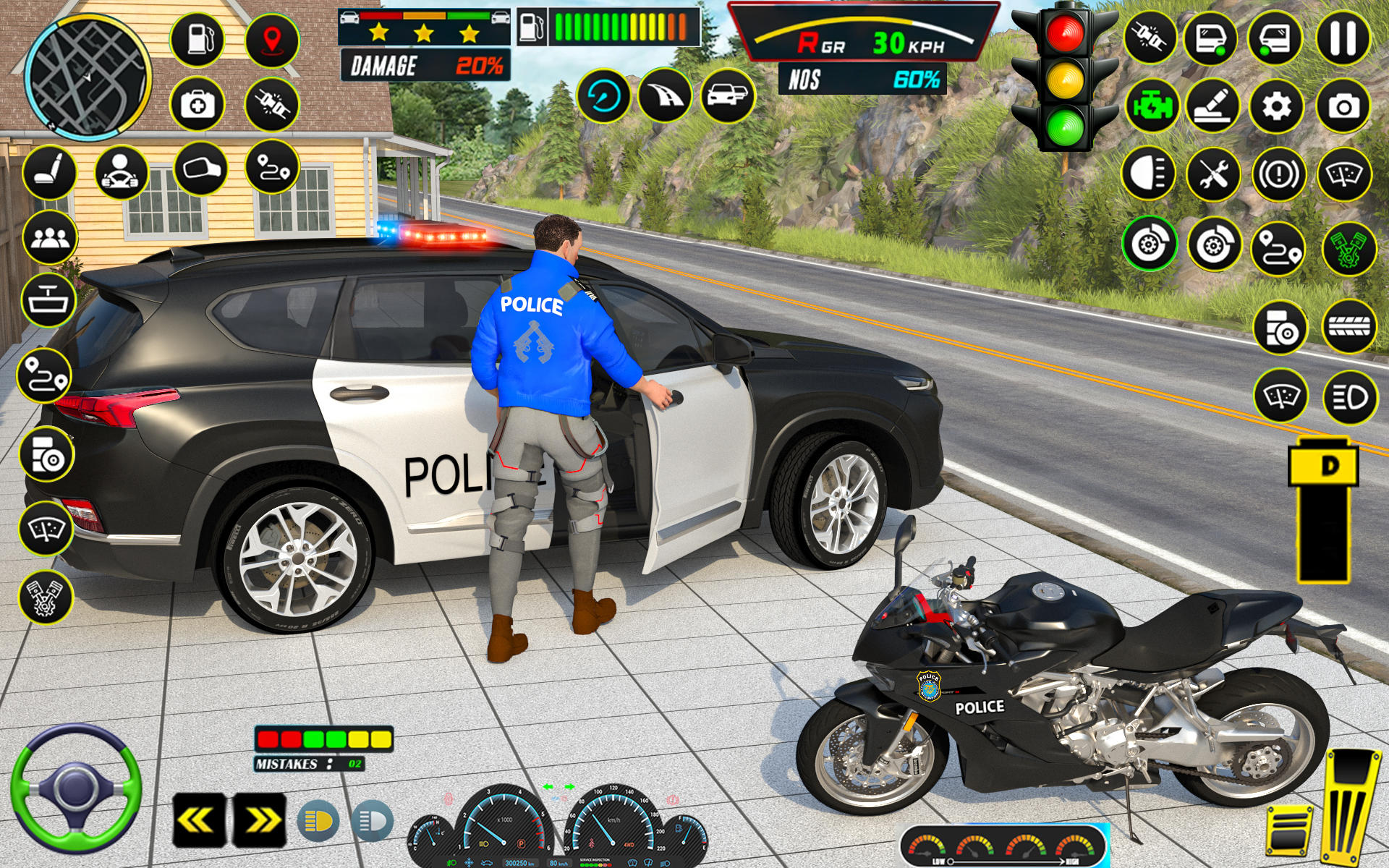 Screenshot of Police Prado Driving Car Games
