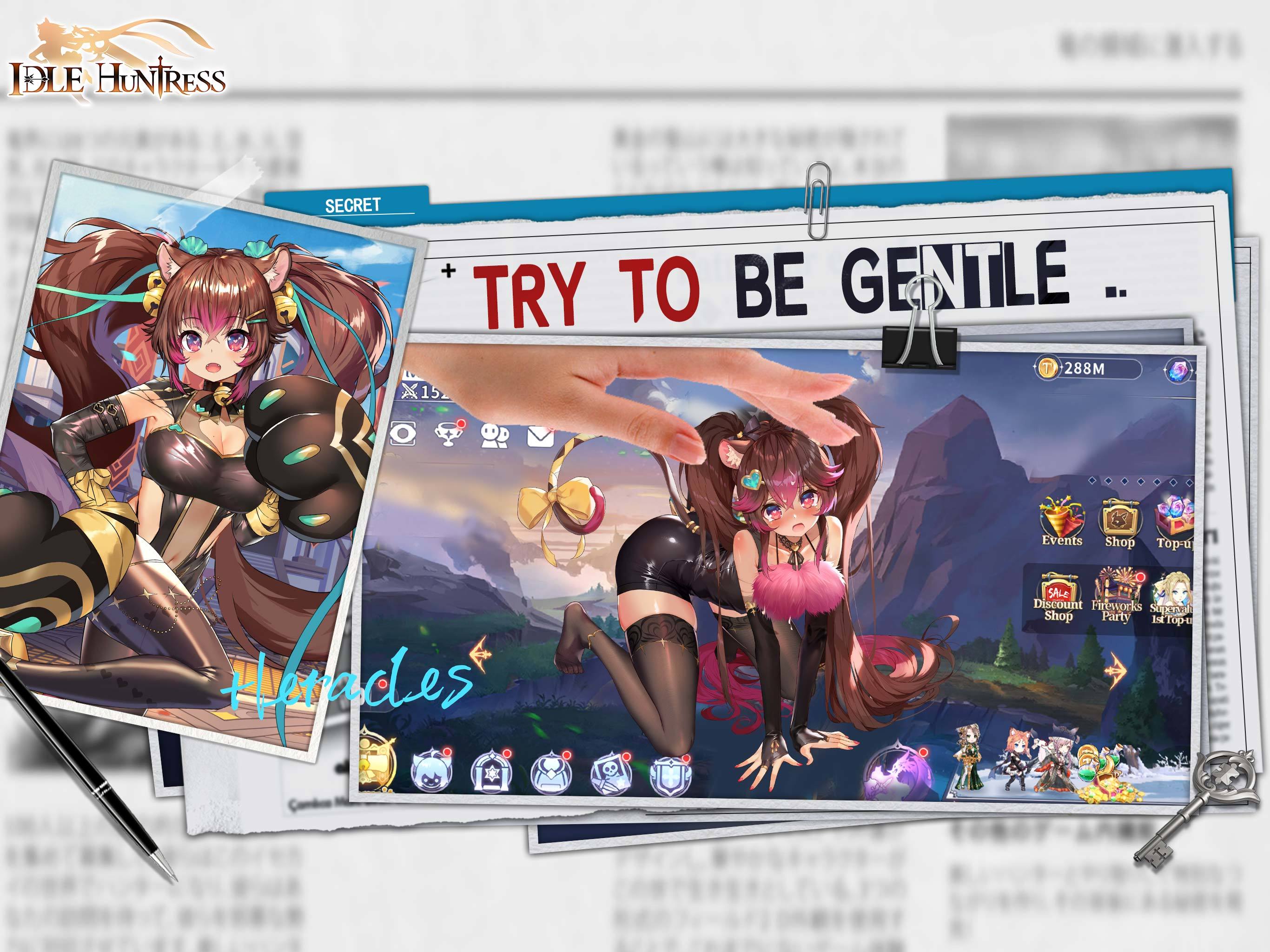 Idle Huntress: Girl's Land EU Game Screenshot