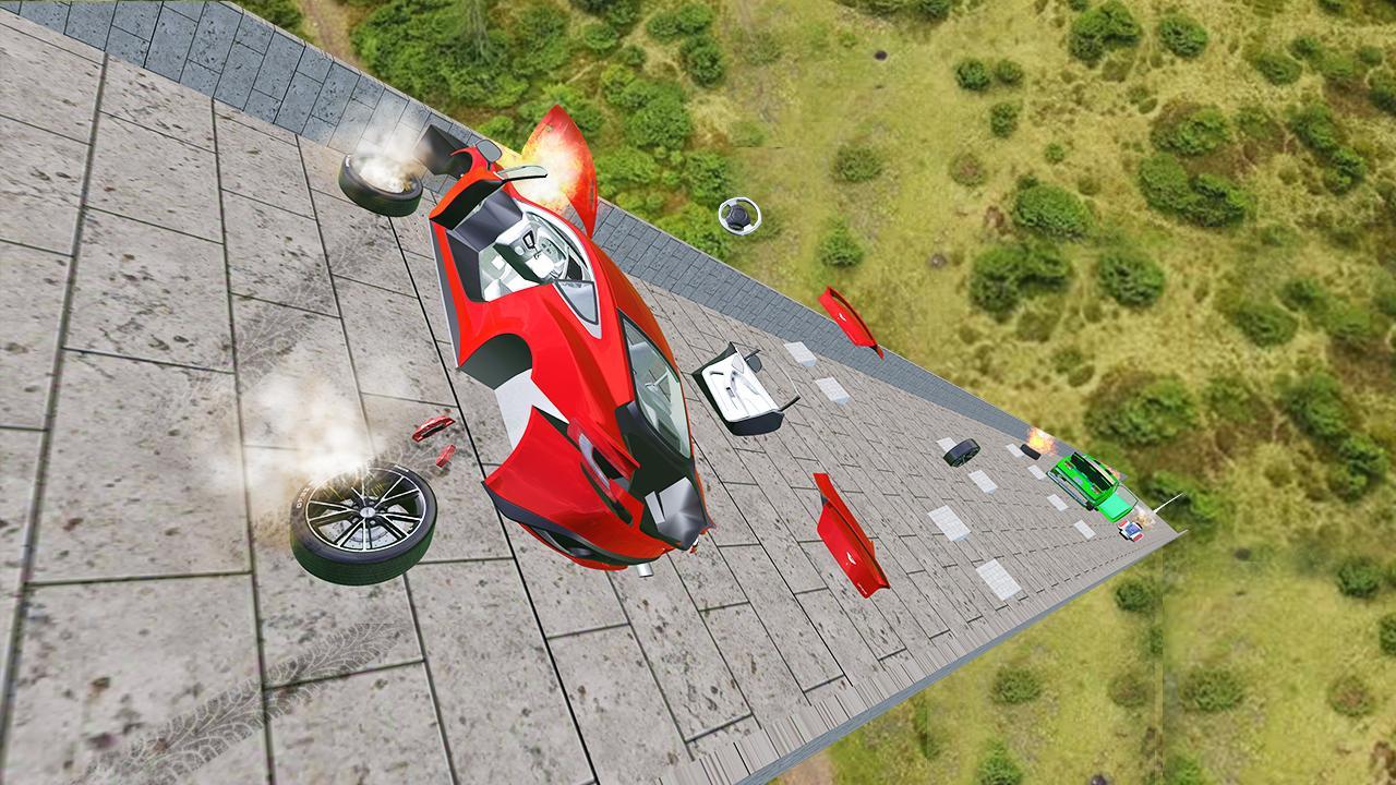 Beam Drive NG Death Stairs Car Crashs Game Screenshot
