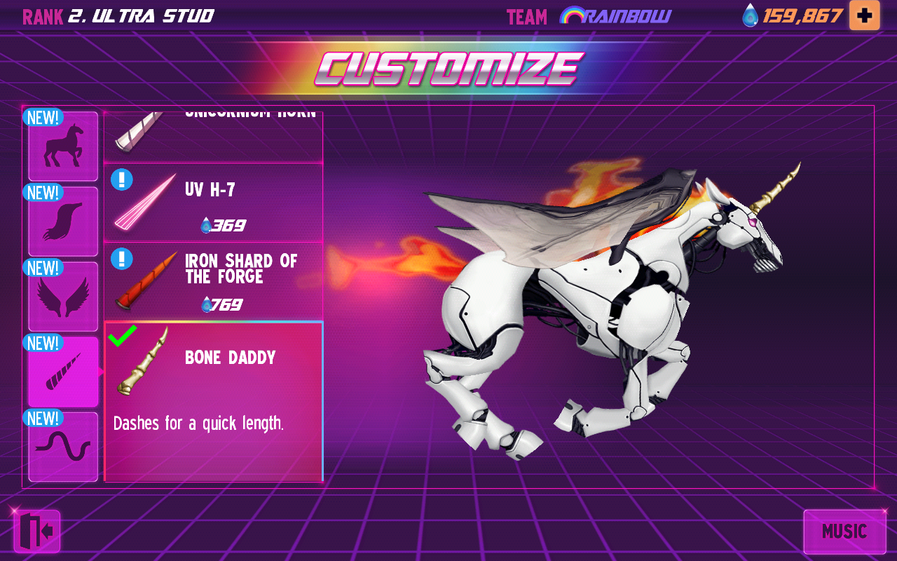 Robot Unicorn Attack 2 게임 스크린샷