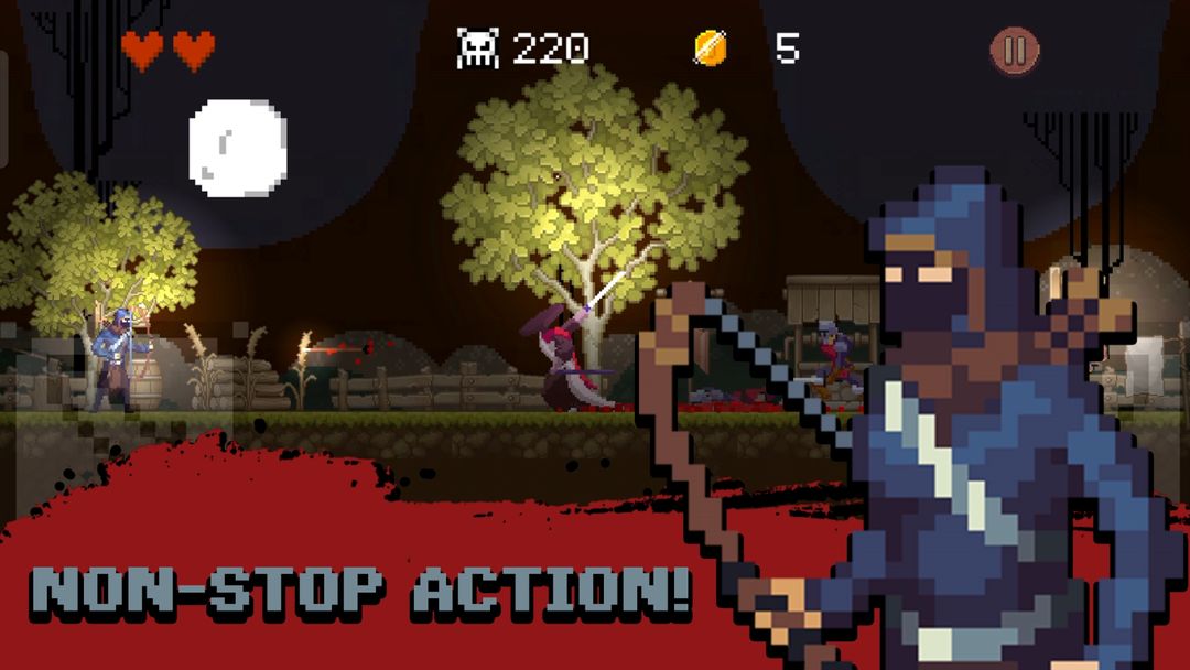 Thunder Samurai Defend Village screenshot game