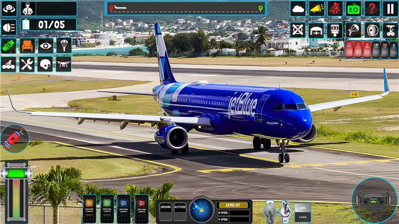 Cuplikan Layar Game City Airplane Flying Game Sim