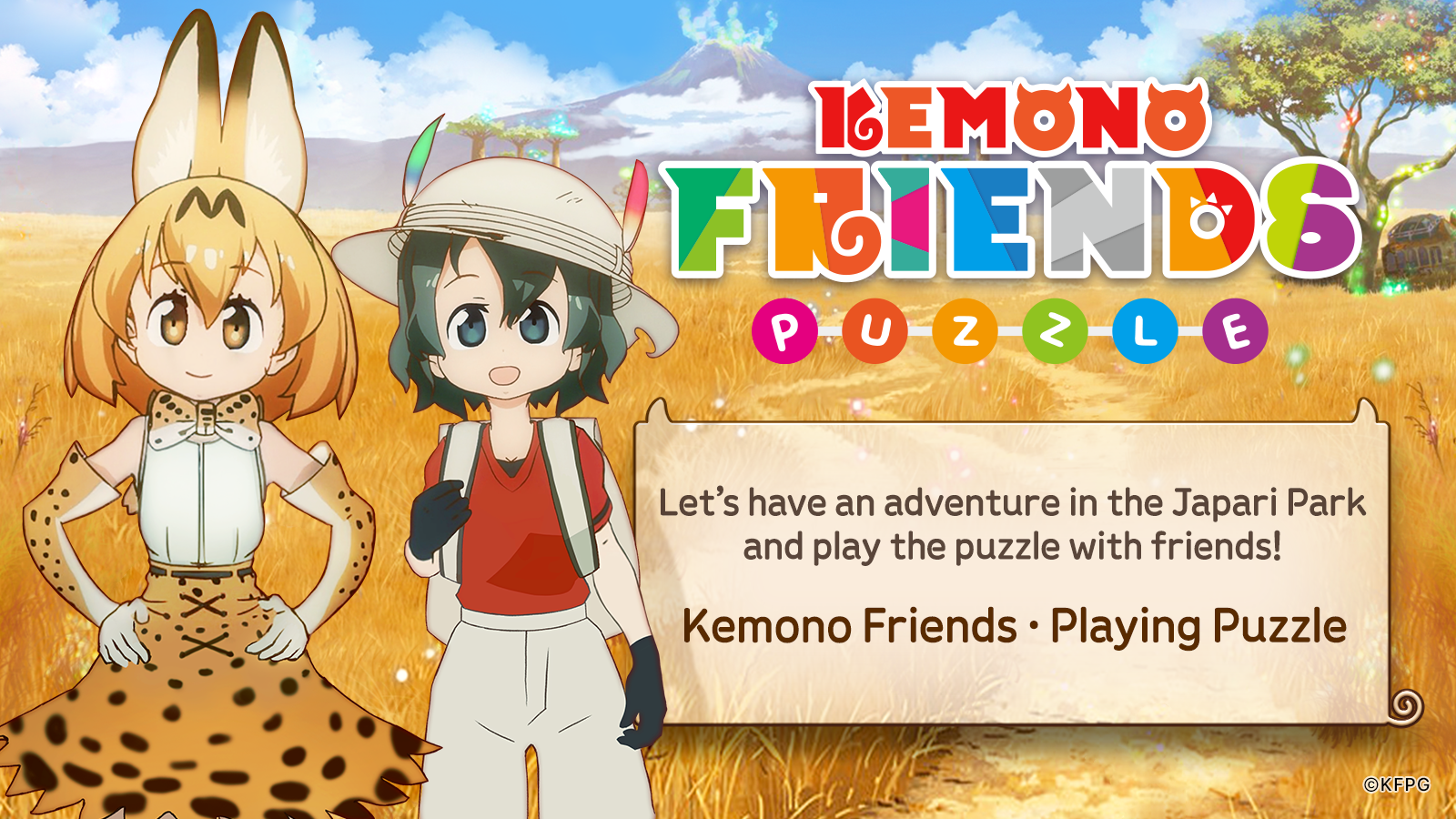 Скриншот игры Kemono Friends - The Puzzle