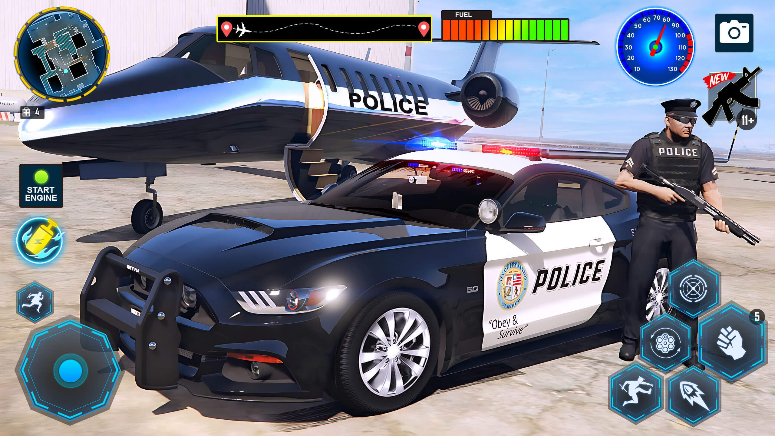 警察職責：犯罪戰鬥機遊戲截圖