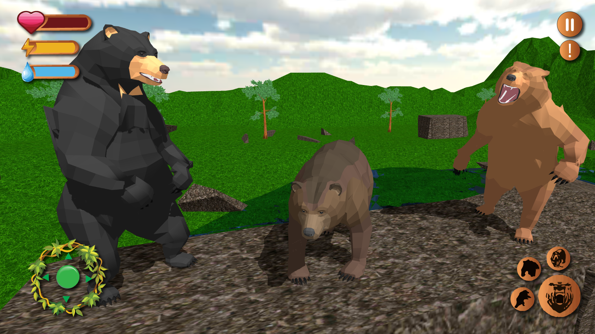 Wild Bear Simulator Animal 3D 게임 스크린샷
