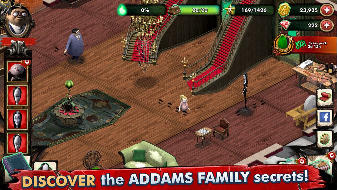 亚当斯一家 - 神秘宅邸遊戲截圖