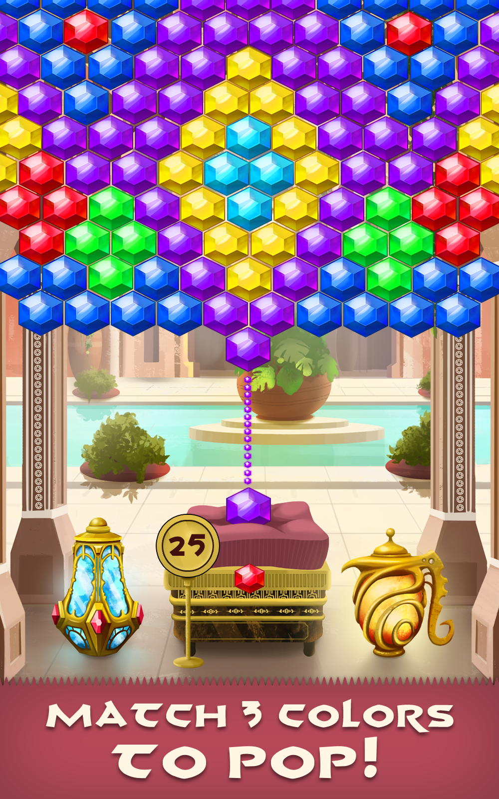 Pearl Bubble Shooter Game Screenshot