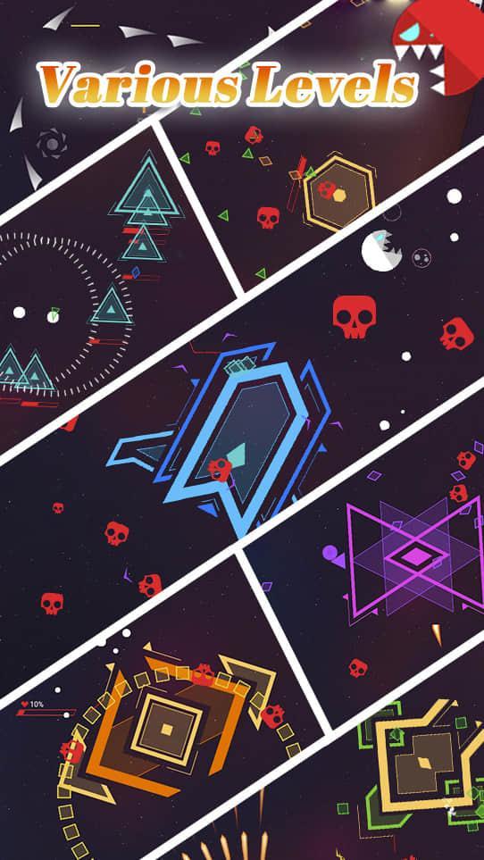 SpaceEater-pac&man free, alien galag,space ghosts ภาพหน้าจอเกม