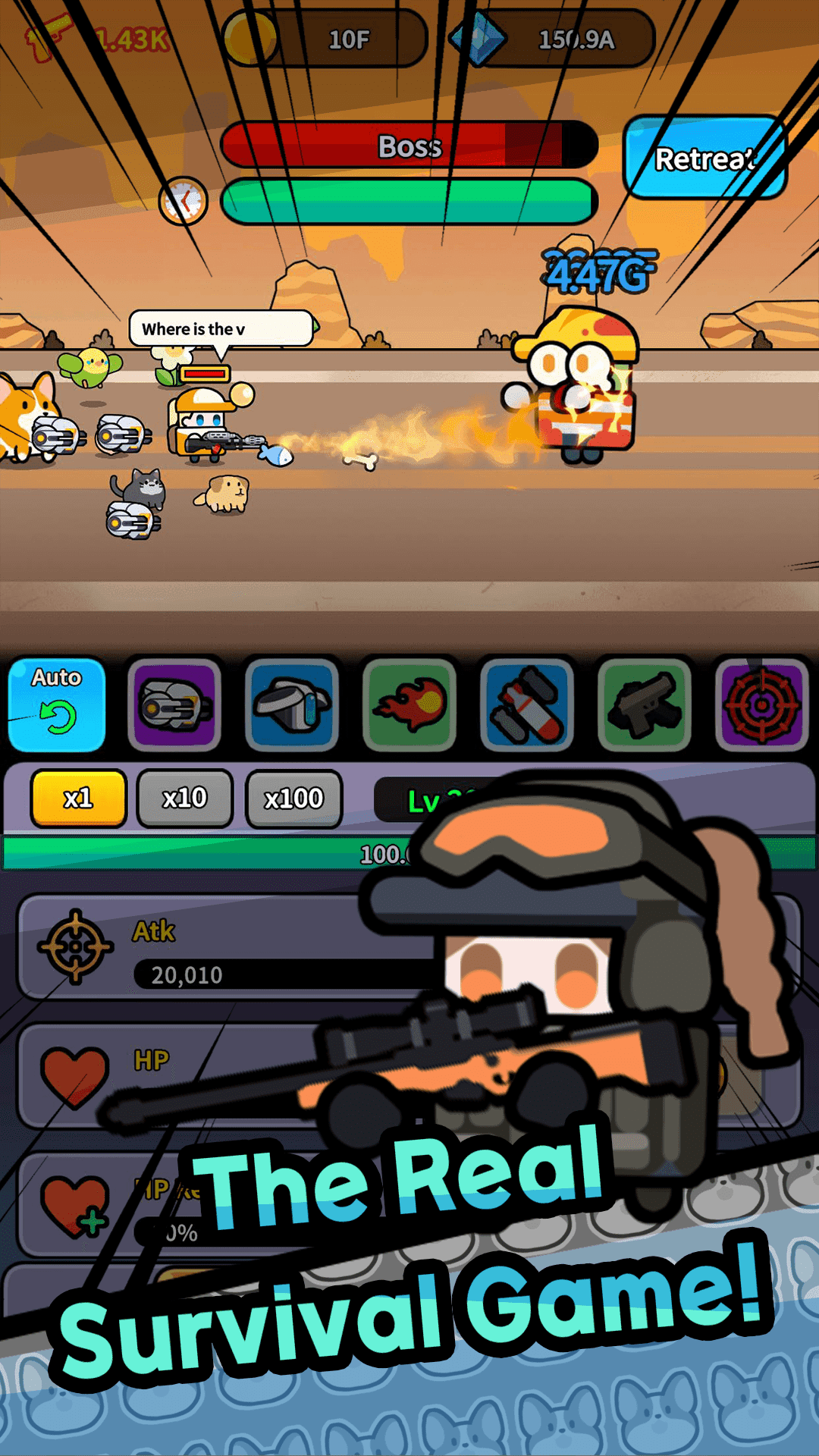 Legend Z Hunter : Idle RPG War Game Screenshot