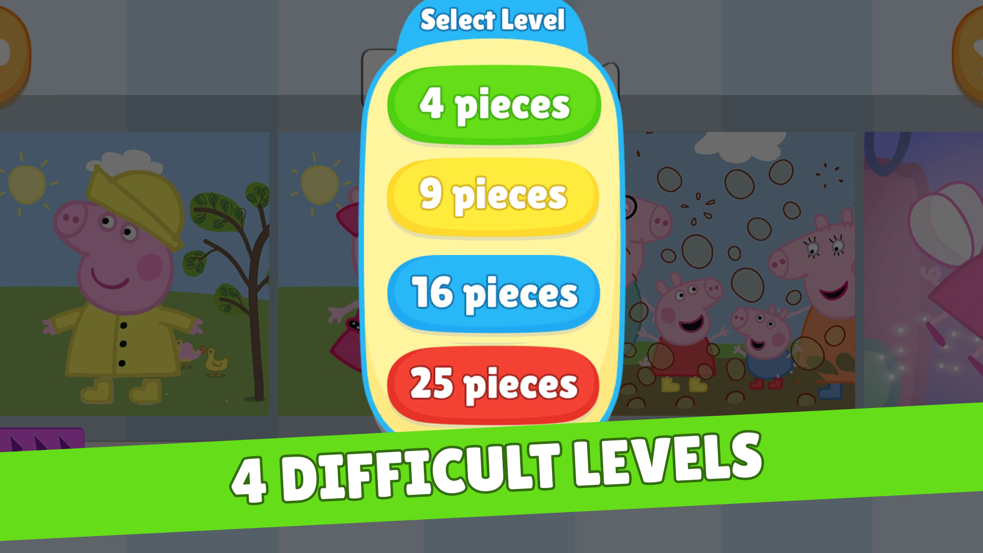 Cuplikan Layar Game Peppa Pig Rompecabezas