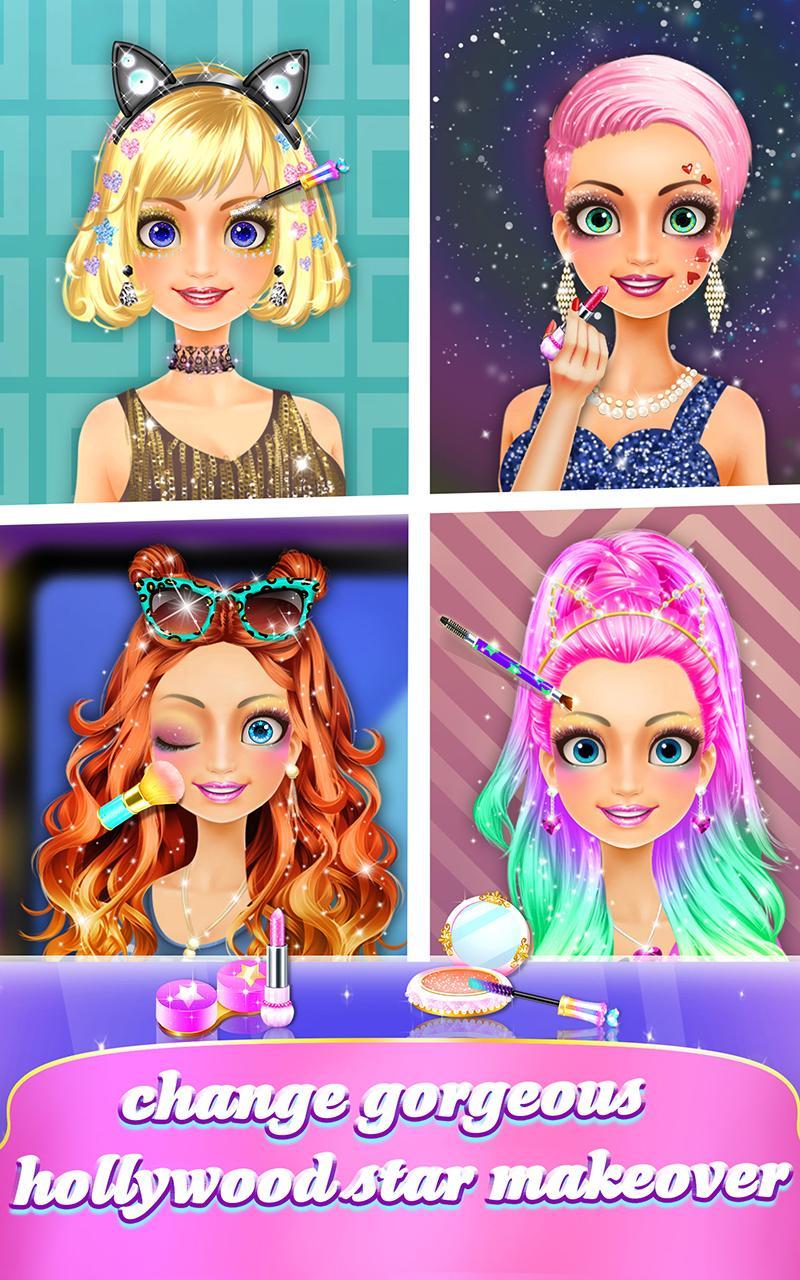 Captura de Tela do Jogo Hollywood Star Hairstylist