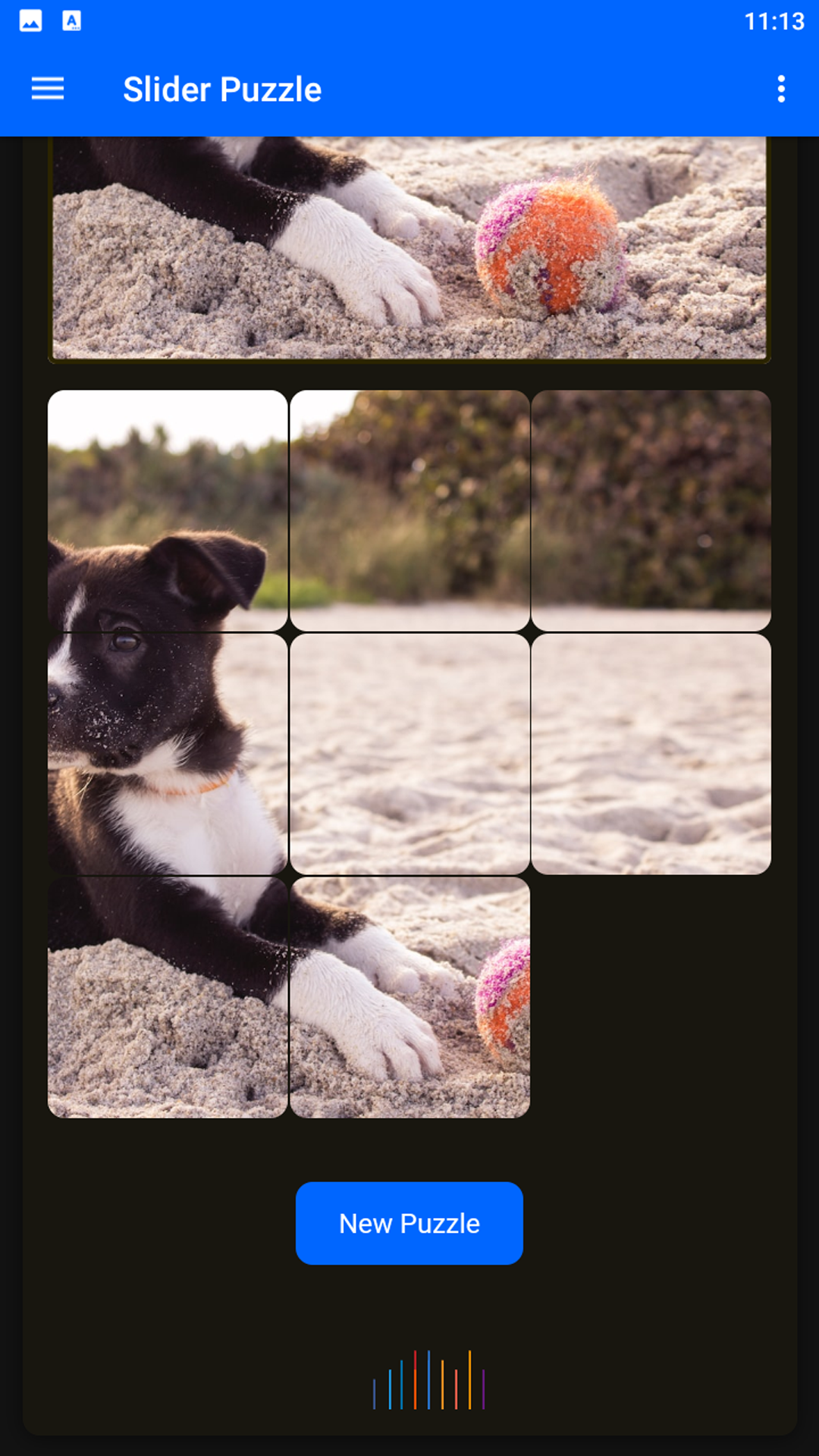 Unlimited Slider Puzzle Game Screenshot