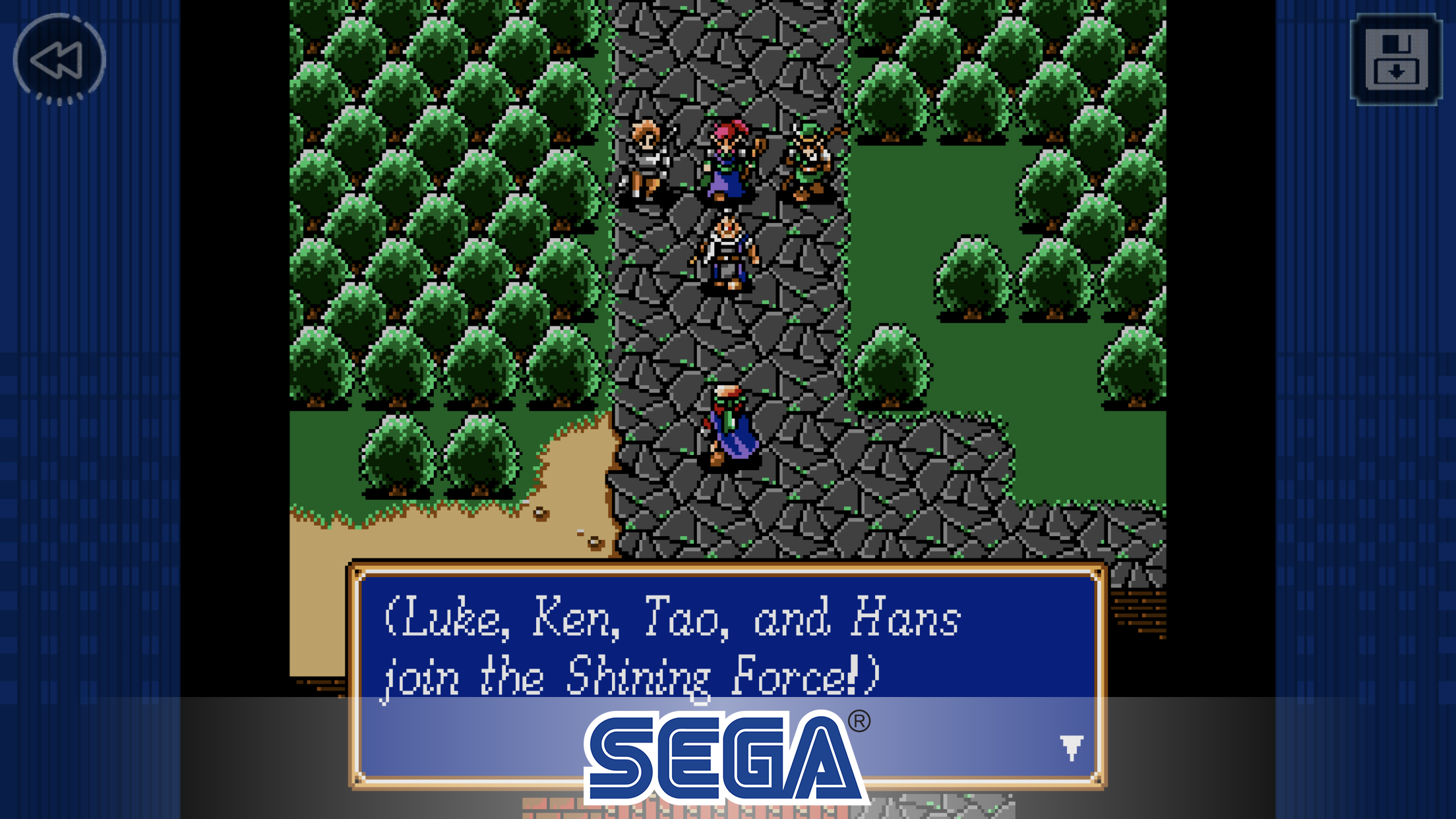 Shining Force Classics Game Screenshot