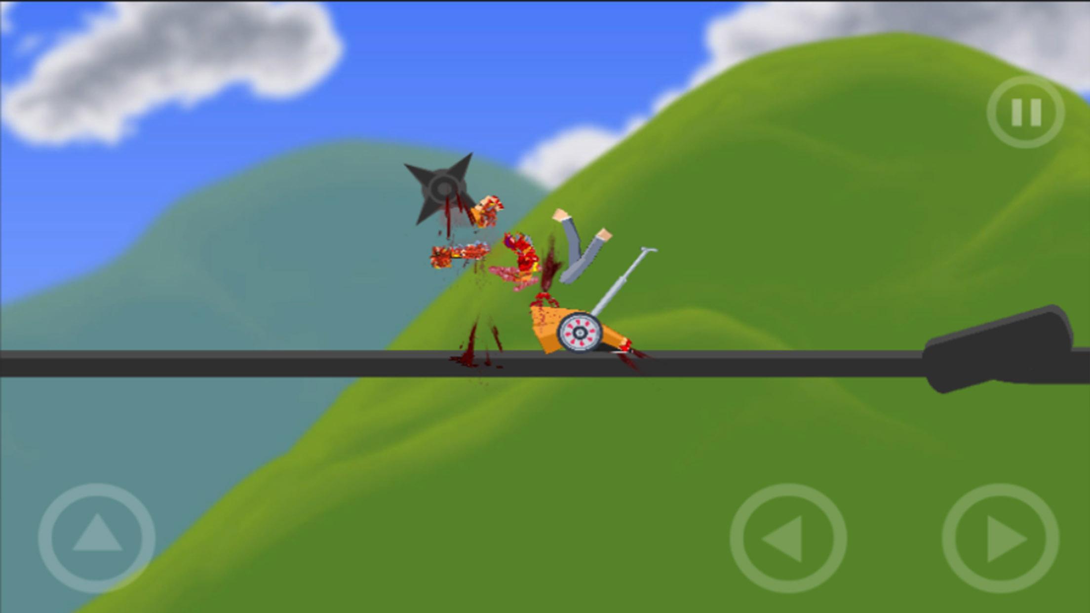 Cuplikan Layar Game Bloody Wheels 2 : The Blood and Happy Glory