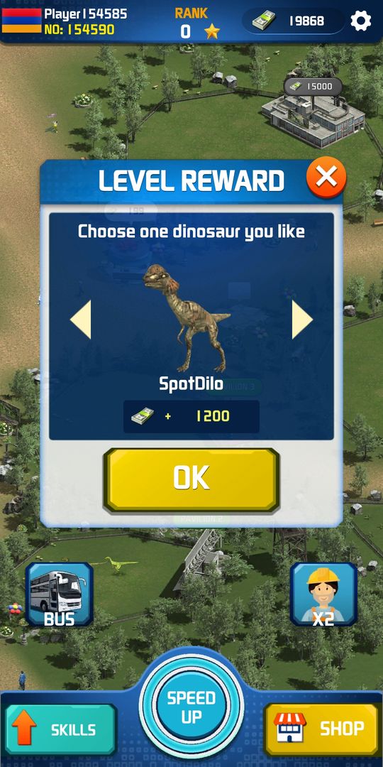 Dinosaur Park Simulator target Exploring Islands 게임 스크린 샷