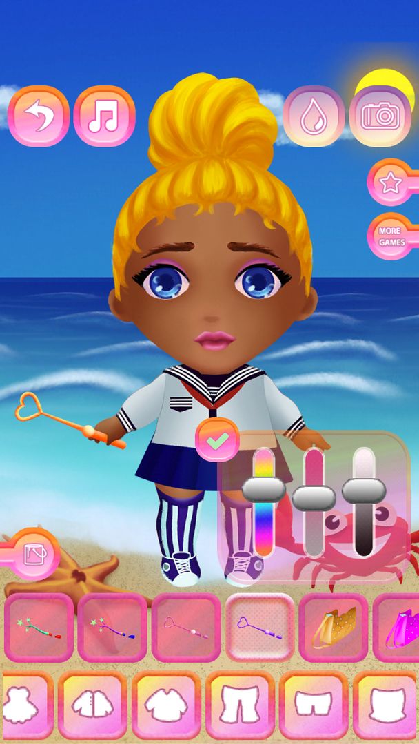 Screenshot of Cute Dolls: Dress Up for Girls