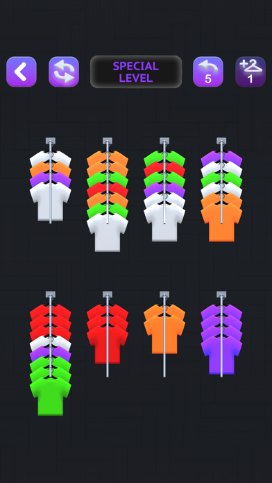 Clothes Sort Puzzle Game Screenshot