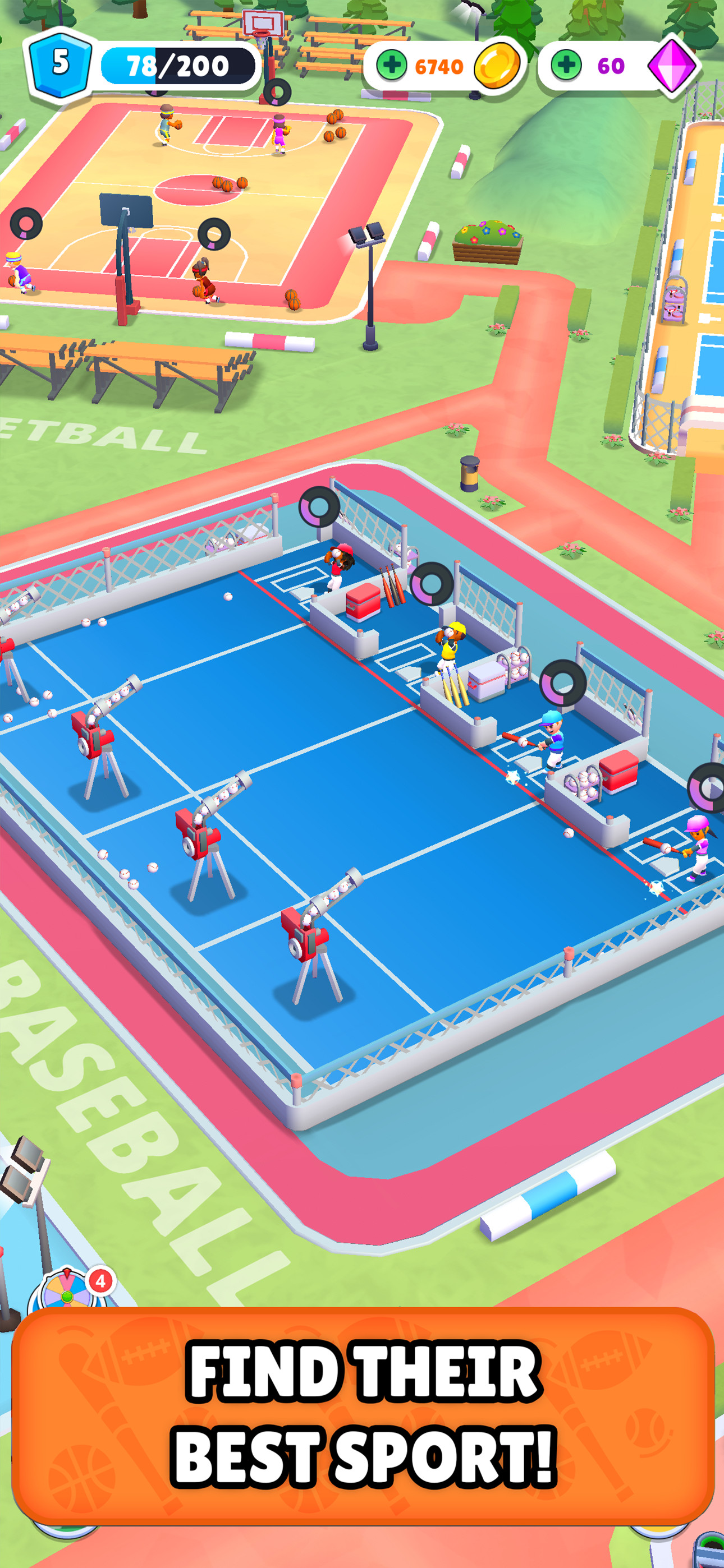 Idle Sports Superstar Tycoon ภาพหน้าจอเกม