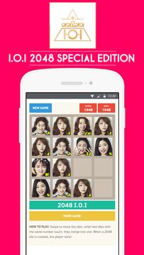 Скриншот игры 💕 2048 I.O.I Puzzle Game
