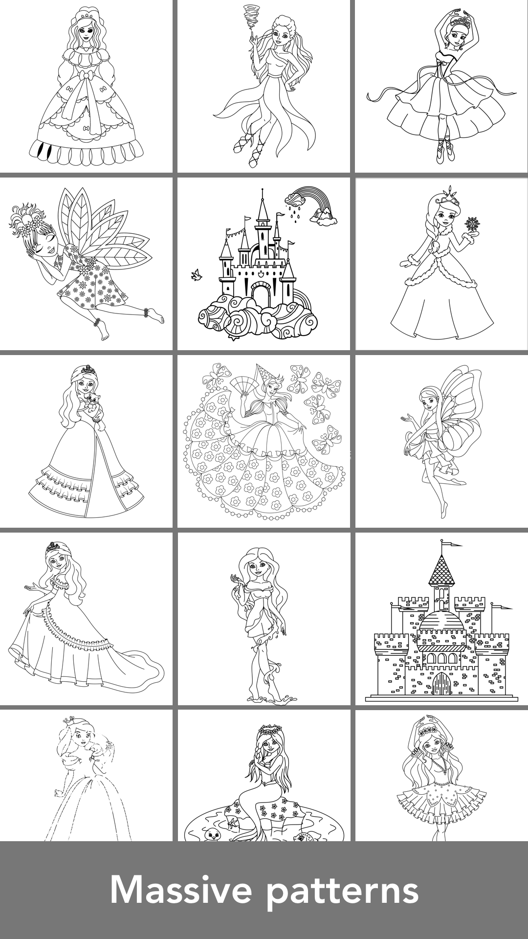 Princess Coloring Books Game Screenshot