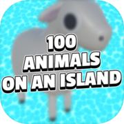 100 ANIMALS ON AN ISLAND