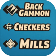 Backgammon + Checkers + Mills