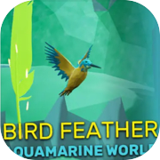 Bird Feather: Aquamarine World