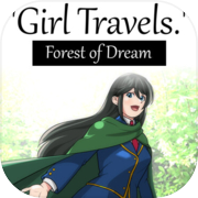 Une fille voyage dans la forêt de rêve
