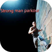 Parkour hombre fuerte