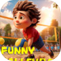 Icon of Funny Volleyball