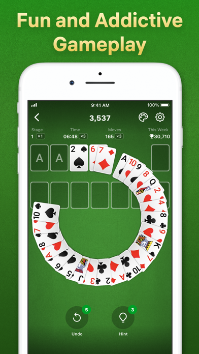 Screenshot of Solitaire – Classic Card Games