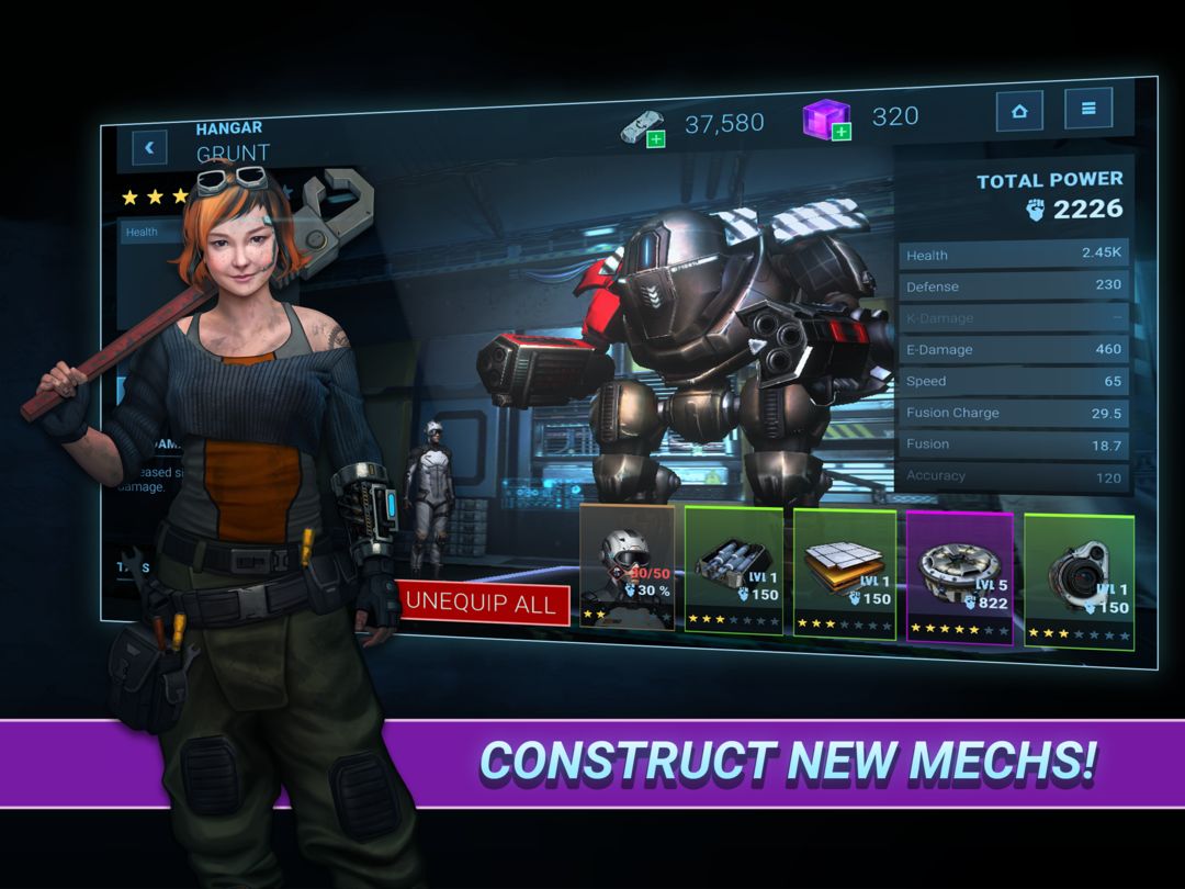 Screenshot of Fusion Guards: AI Mech War