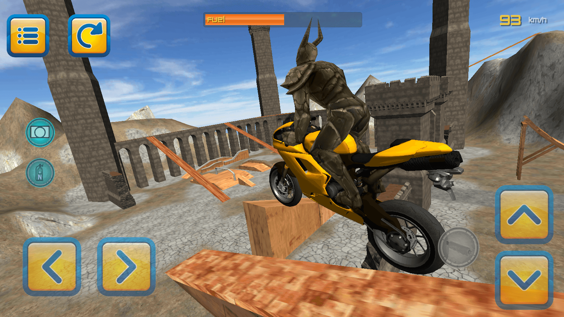 Motorbike Fantasy Warrior Jump Game Screenshot
