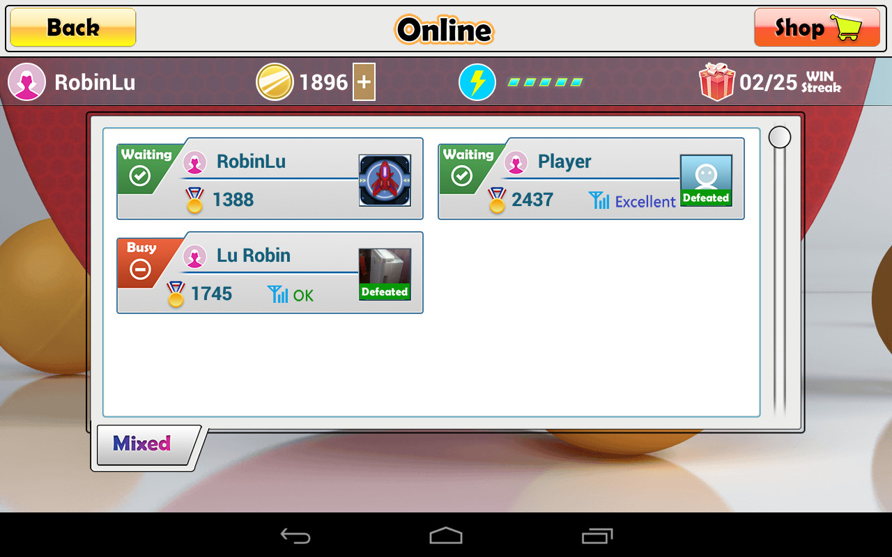 Cuplikan Layar Game Virtual Table Tennis