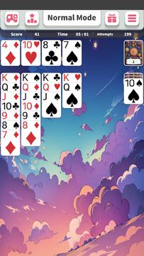 Solitaire Klondike Quest Game Screenshot