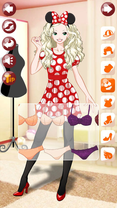 Screenshot of Party Girl Make Up & Dress Up