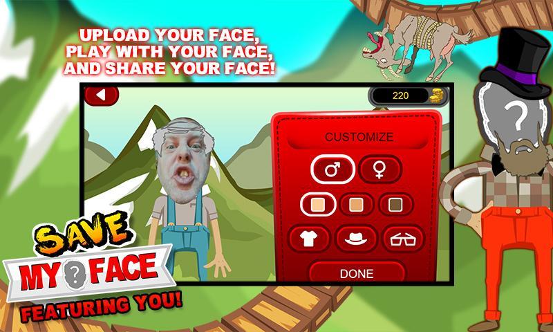 Save My Face - Don't die! Game Screenshot