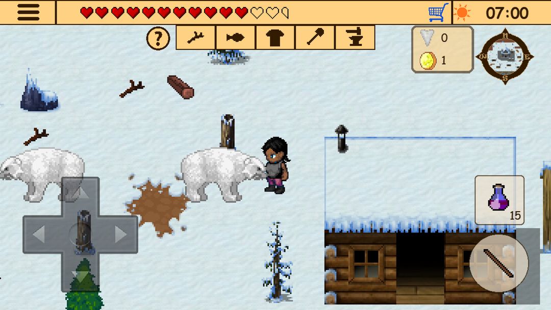 Survival RPG 3:Lost in time 2D screenshot game