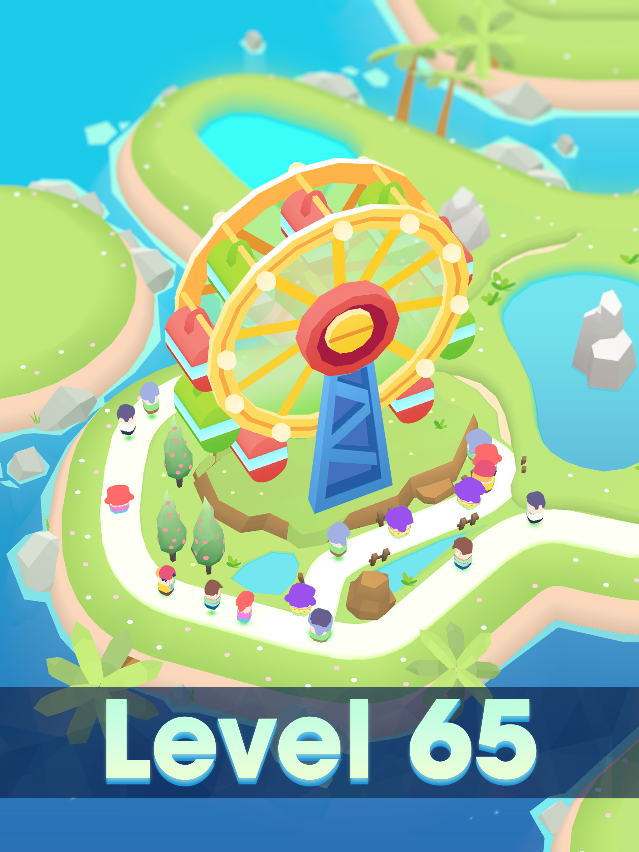 Theme Park Island Game Screenshot