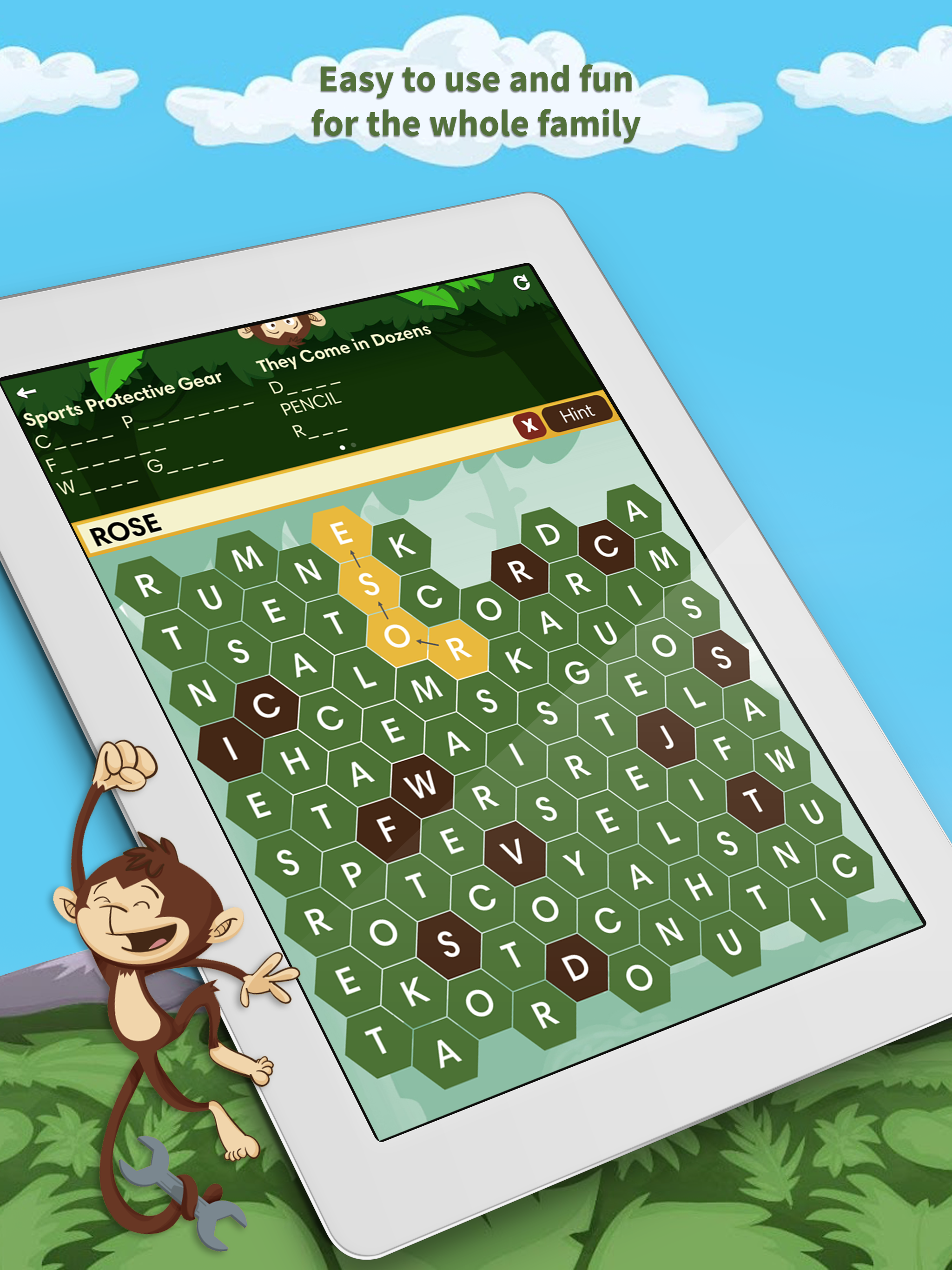 Monkey Wrench – Word Search ภาพหน้าจอเกม