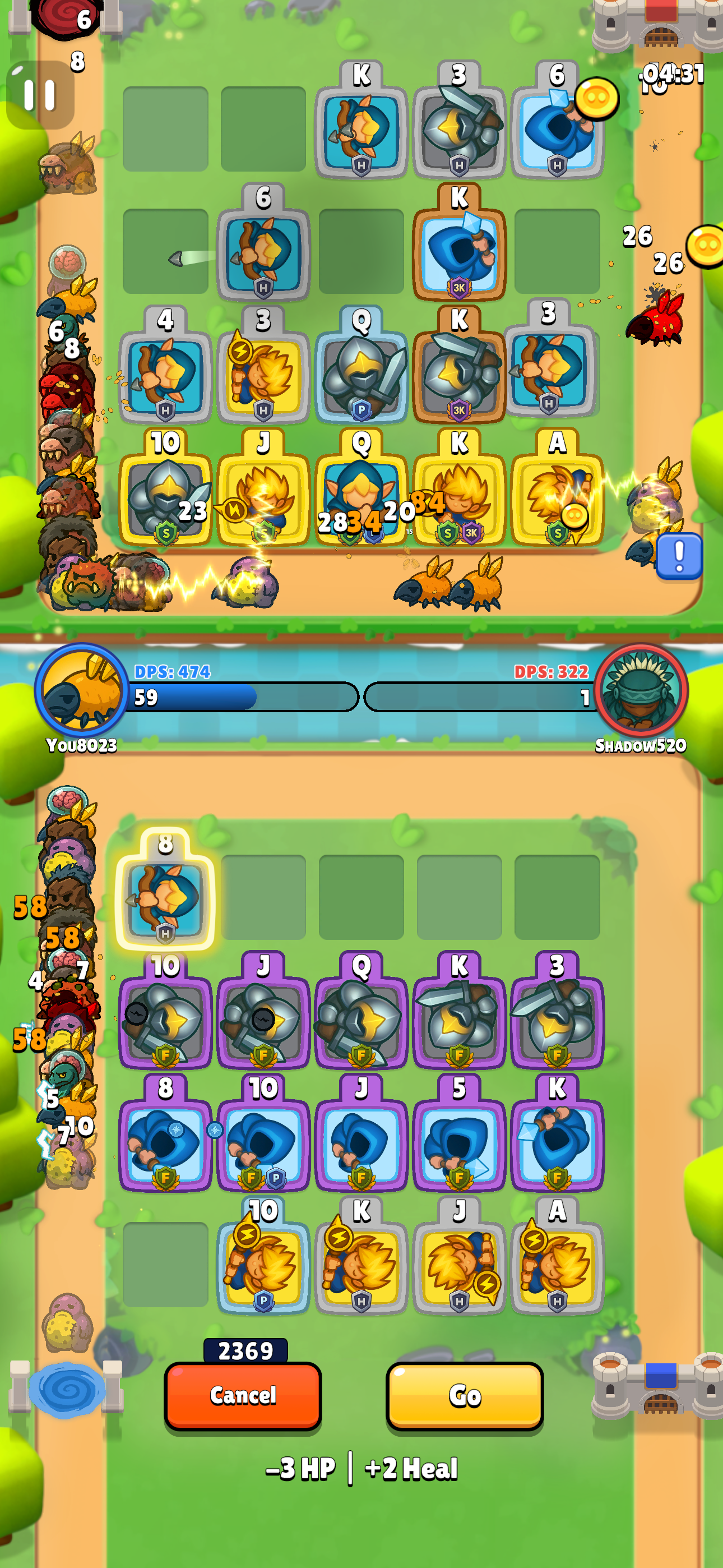 Hand of Heroes Game Screenshot