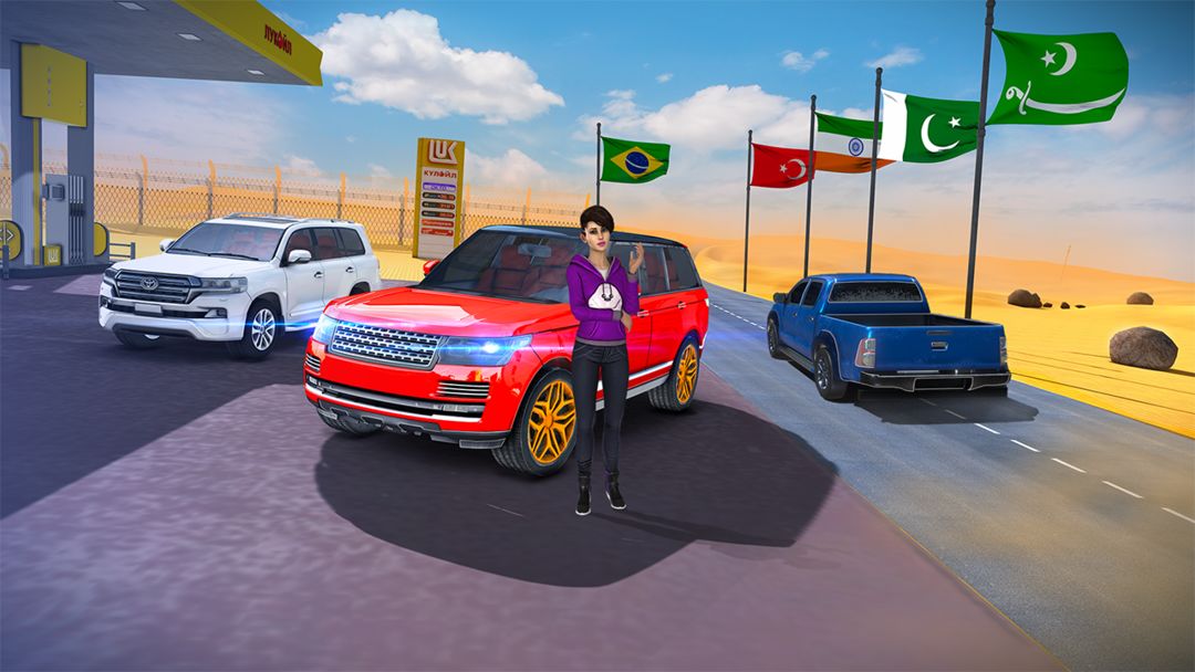 Screenshot of Prado Car Race Adventure Games