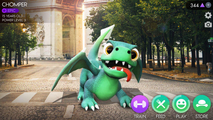 AR Dragon Game Screenshot